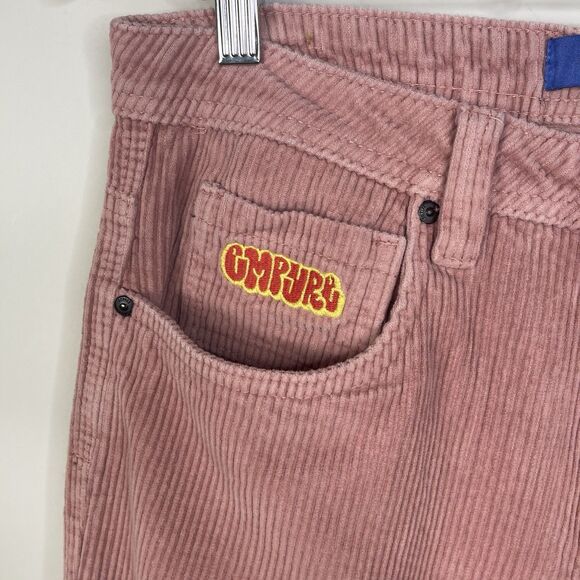VINTAGE Empyre Pants Mens 28 Pink Corduroy Loose Baggy Relax Y2K Skater 31x26.5 - Picture 3 of 7